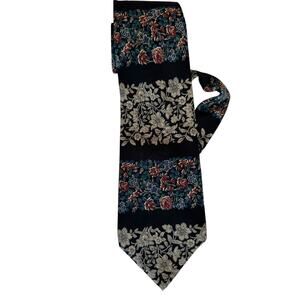 Vintage Metropolitan Museum of Art Silk Floral Tie Art to Wear Cottagecore